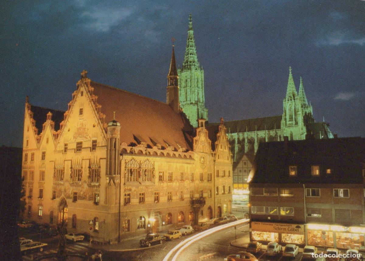 Postales: Germany Ulm Rathaus Bei Nacht City Hall At Night Architecture Unposted *YAY378