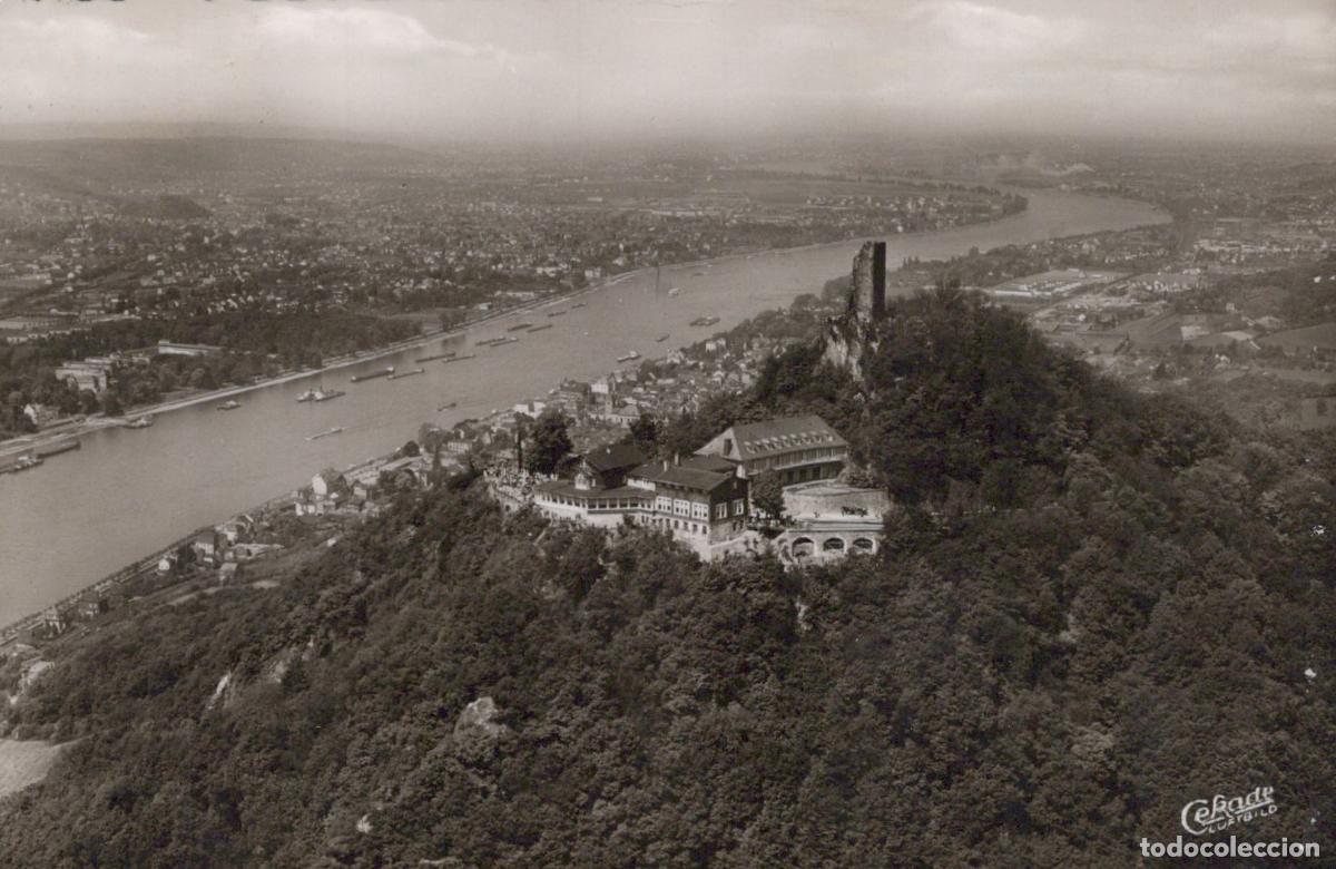 Postkarten: Germany K&ouml;nigswinter Drachenfels Castle Hotel Restaurant Rhine River *YAY709