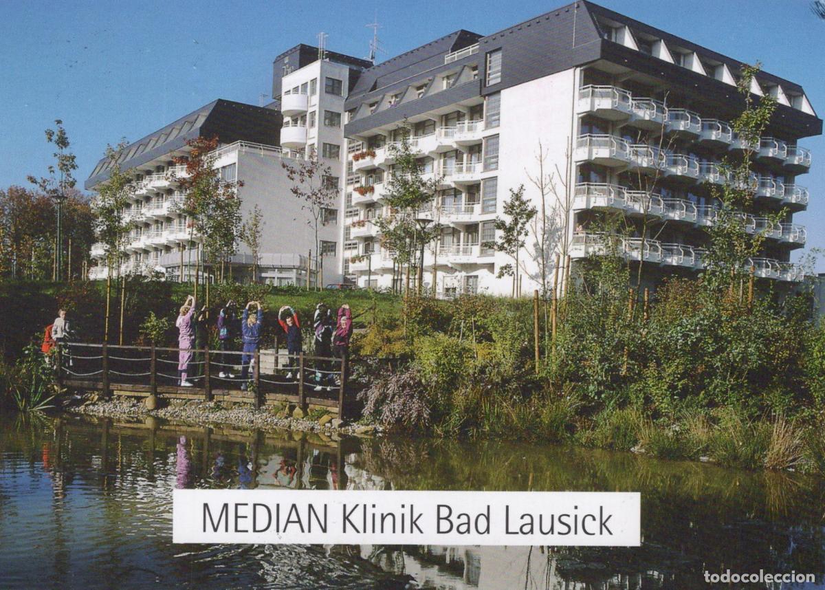 Postkarten: Germany Bad Lausick Median Klinik Modern Hospital Building By Pond *YAY386