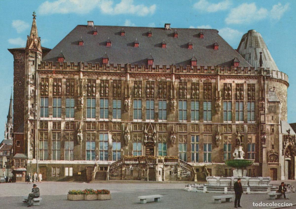 Postcards: Germany Aachen Rathaus City Hall Historic Architecture Square Unposted *YAY573
