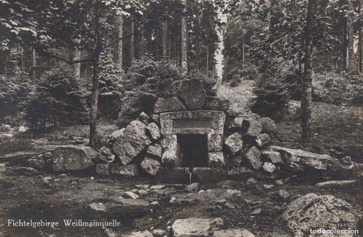 Postcards: Germany Fichtelgebirge Wei&szlig;mainquelle Forest Spring Landscape *YAY713