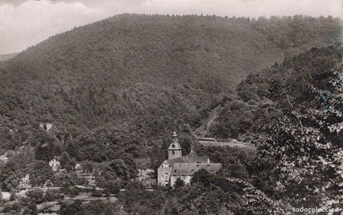 Postcards: Germany Bendorf Sayn Abbey Church With Viaduct 1950s *YAY778