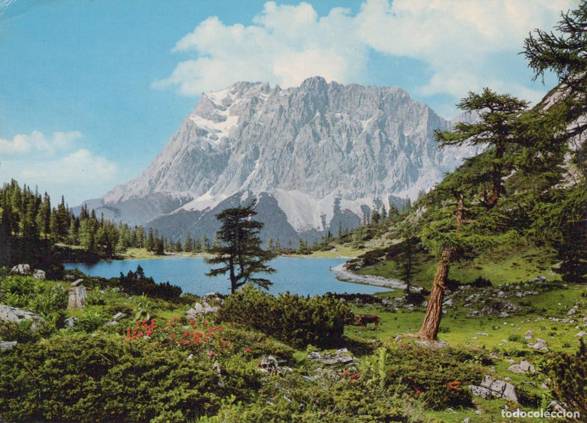 Postcards: Austria Ehrwald Seebensee Lake Zugspitzmassiv Mountain Landscape *YAY579