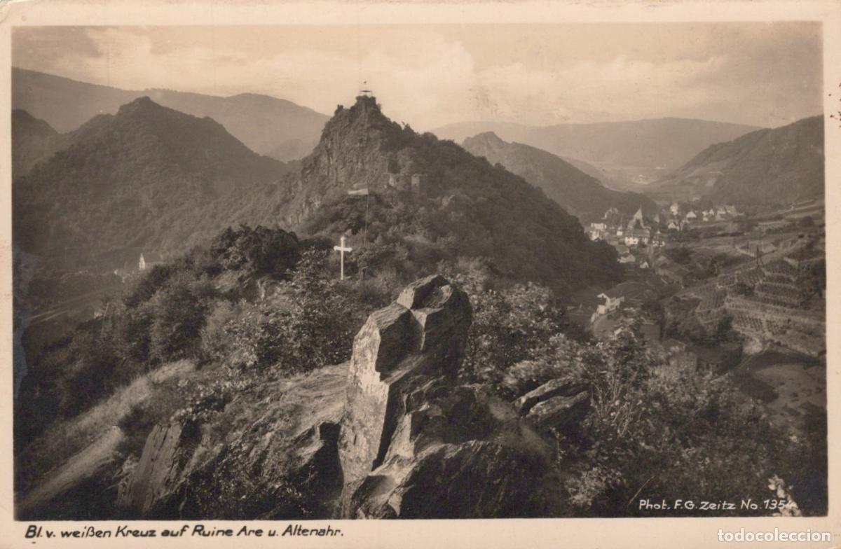 Postcards: Germany Altenahr Ahr Valley White Cross Ruin Are Landscape *YAY780