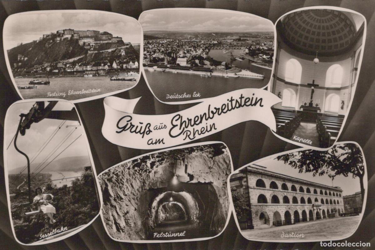Postcards: Germany Koblenz Ehrenbreitstein Castle Rhine River Multi View Real Photo *YAY719