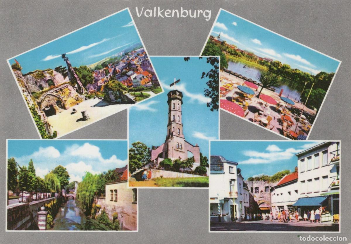 Postales: Netherlands Valkenburg Multi View Castle Ruins River Street Unposted *YAY524