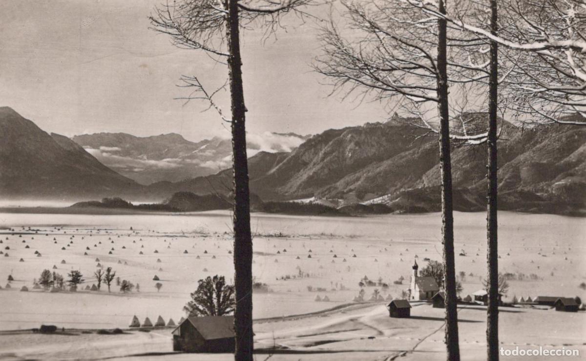 Postcards: Germany Murnau Ramsach Kirchl Bei Winter Landscape Church Real Photo *YAY729