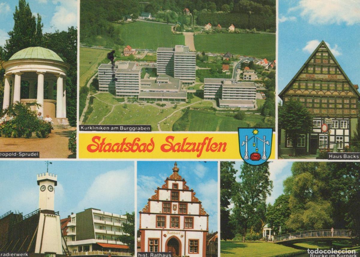 Postcards: Germany Bad Salzuflen Staatsbad Salzuflen Kurkliniken Haus Backs Rathaus *YAY594