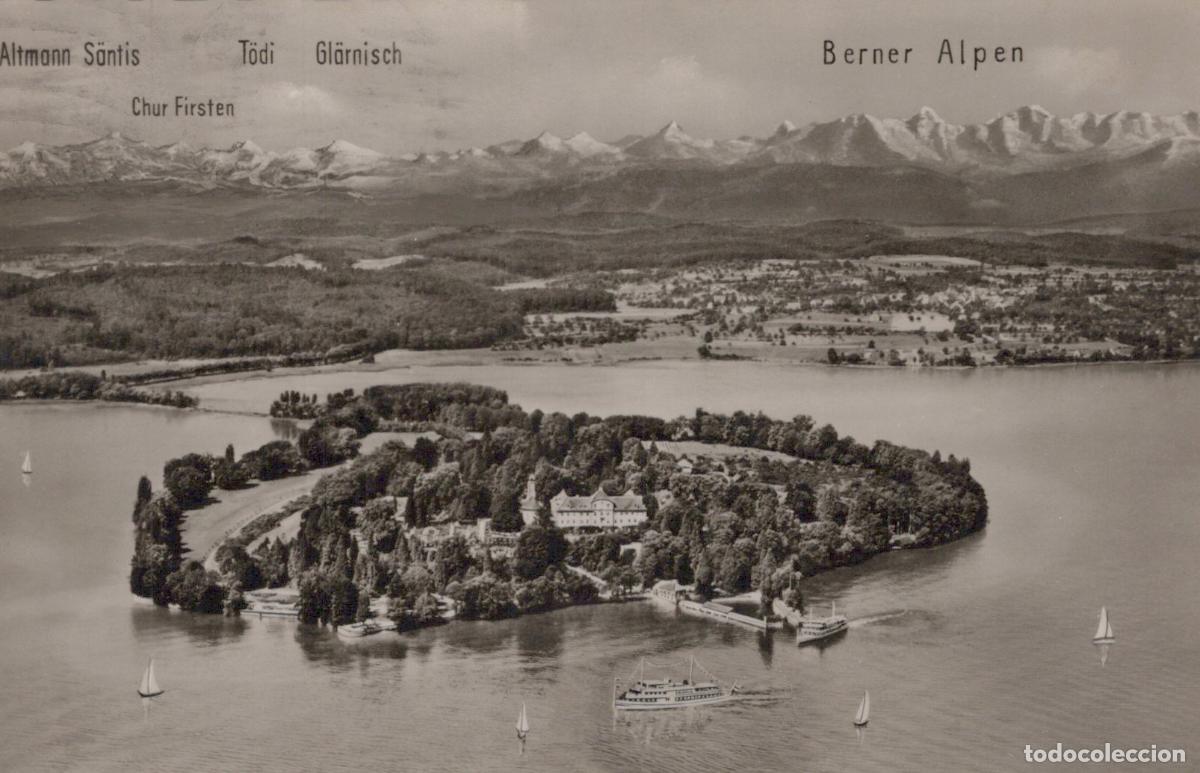 Postcards: Germany Konstanz Mainau Island Lake Constance Aerial View Berner Alpen *YAY735