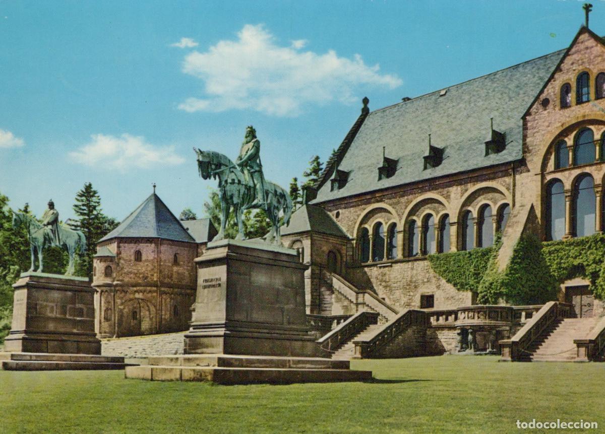 Cartes Postales: Germany Goslar Imperial Palace Kaiserpfalz Equestrian Statues Friedrich *YAY411