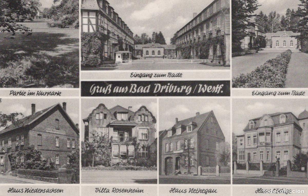 Cartes Postales: Germany Bad Driburg Westf Multi View Kurpark Villa Rosenheim Haus *YAY804