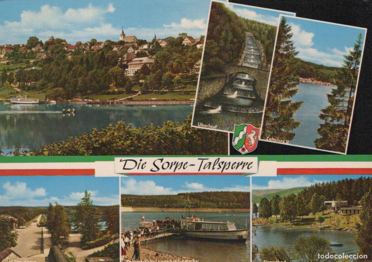 Postkarten: Germany Sundern Sorpe Dam in Sauerland With Multiple Views Unposted *YAY608