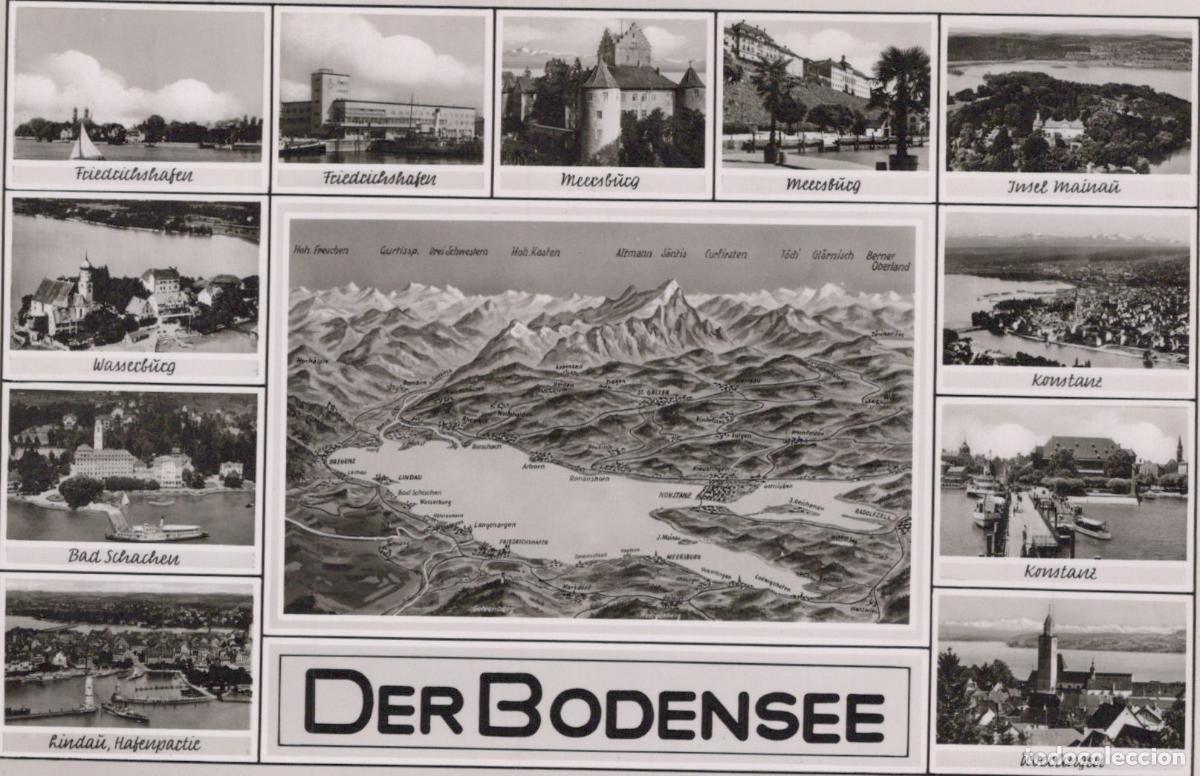 Postkarten: Germany Friedrichshafen Der Bodensee Lake Constance Multi View Unposted *YAY808
