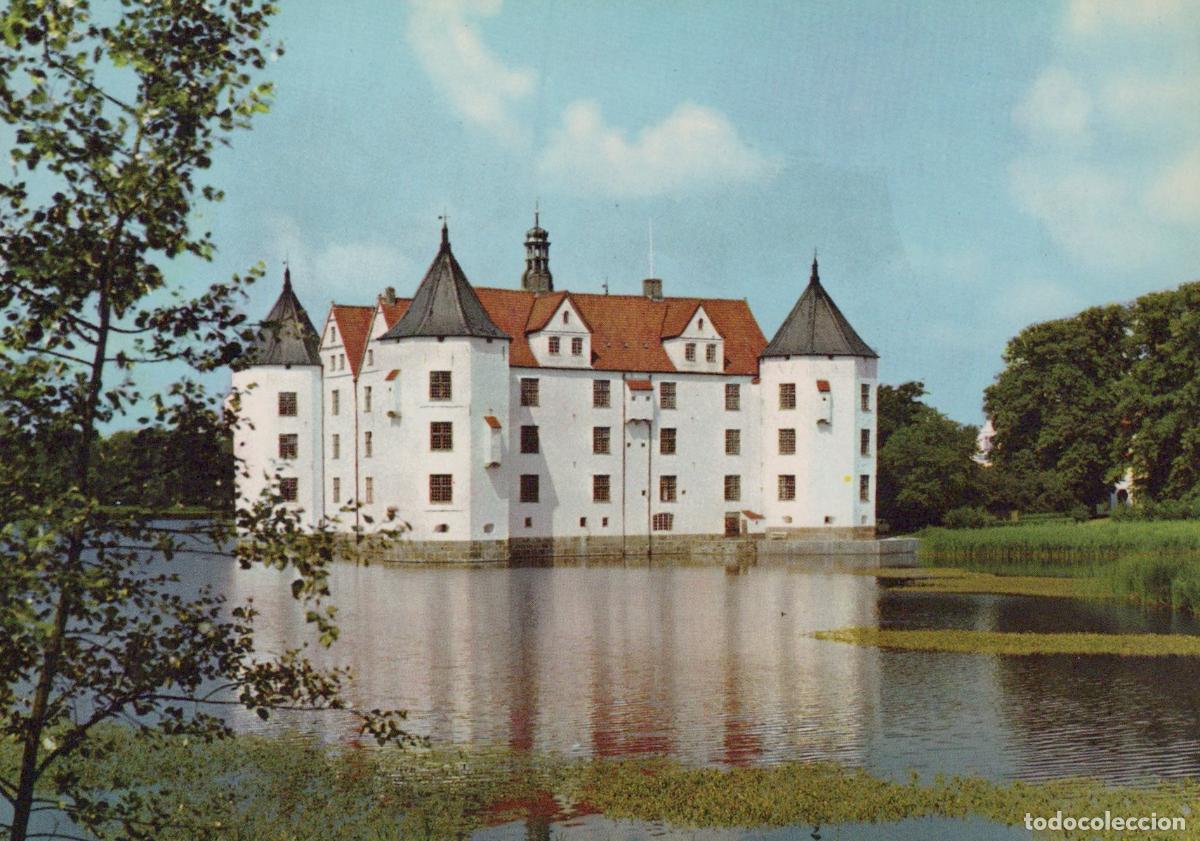 Postkarten: Germany Gl&uuml;cksburg Castle Historic Moated Castle Built 1582 87 *YAY612
