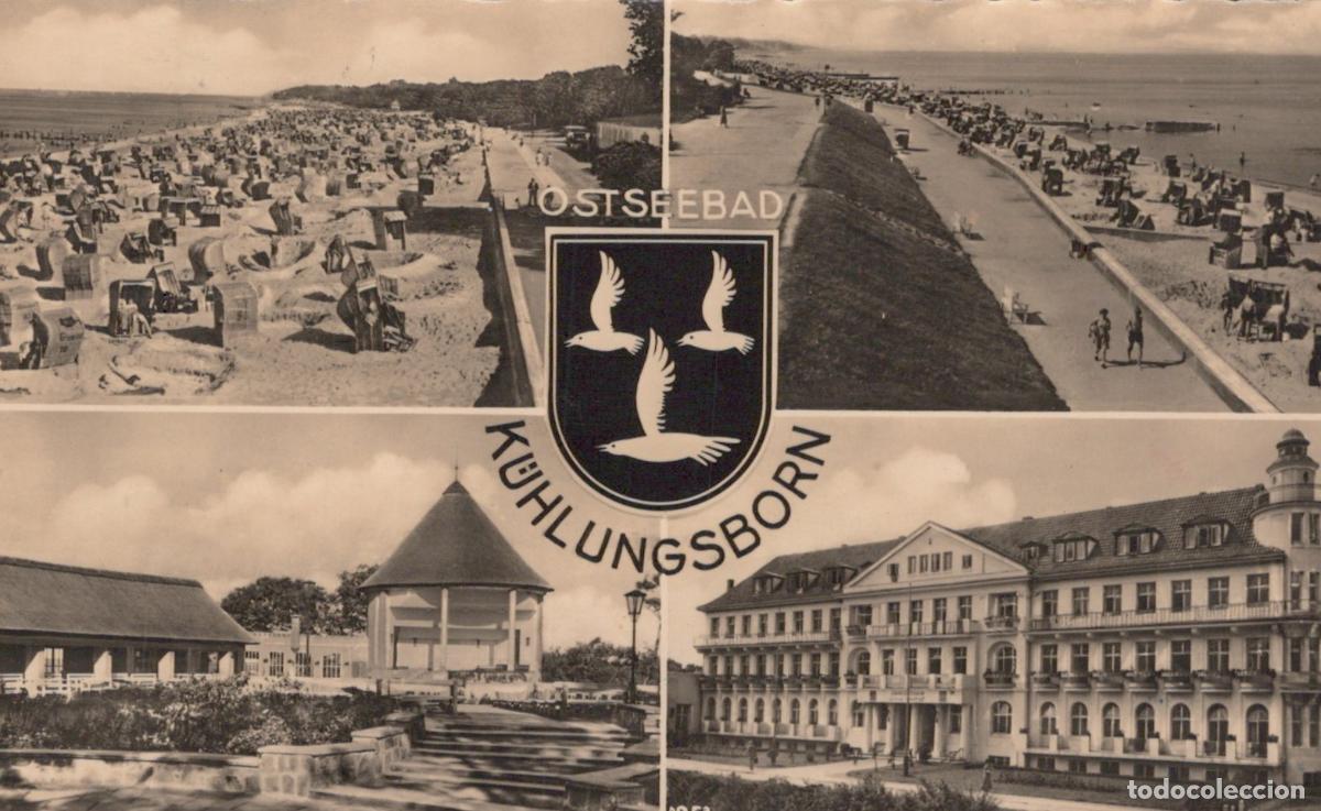 Postais: Germany K&uuml;hlungsborn Ostseebad Beach Promenade Pavilion and Hotel Multi *YAY753
