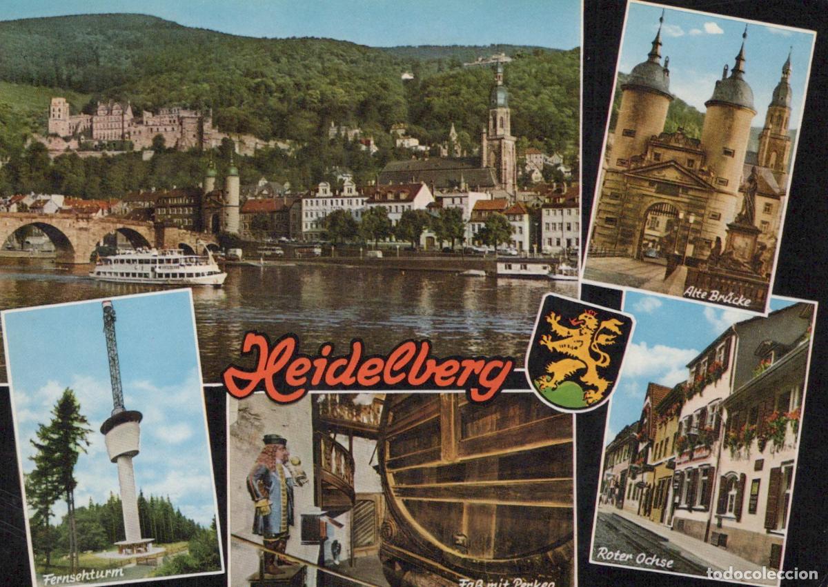 Postais: Germany Heidelberg Multi View Altes Schloss Old Bridge Neckar River *YAY624