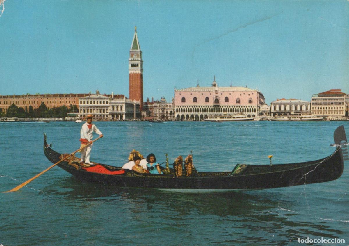Postais: Italy Venice Grand Canal Gondola With St Mark S Campanile and Doge S *YAY558