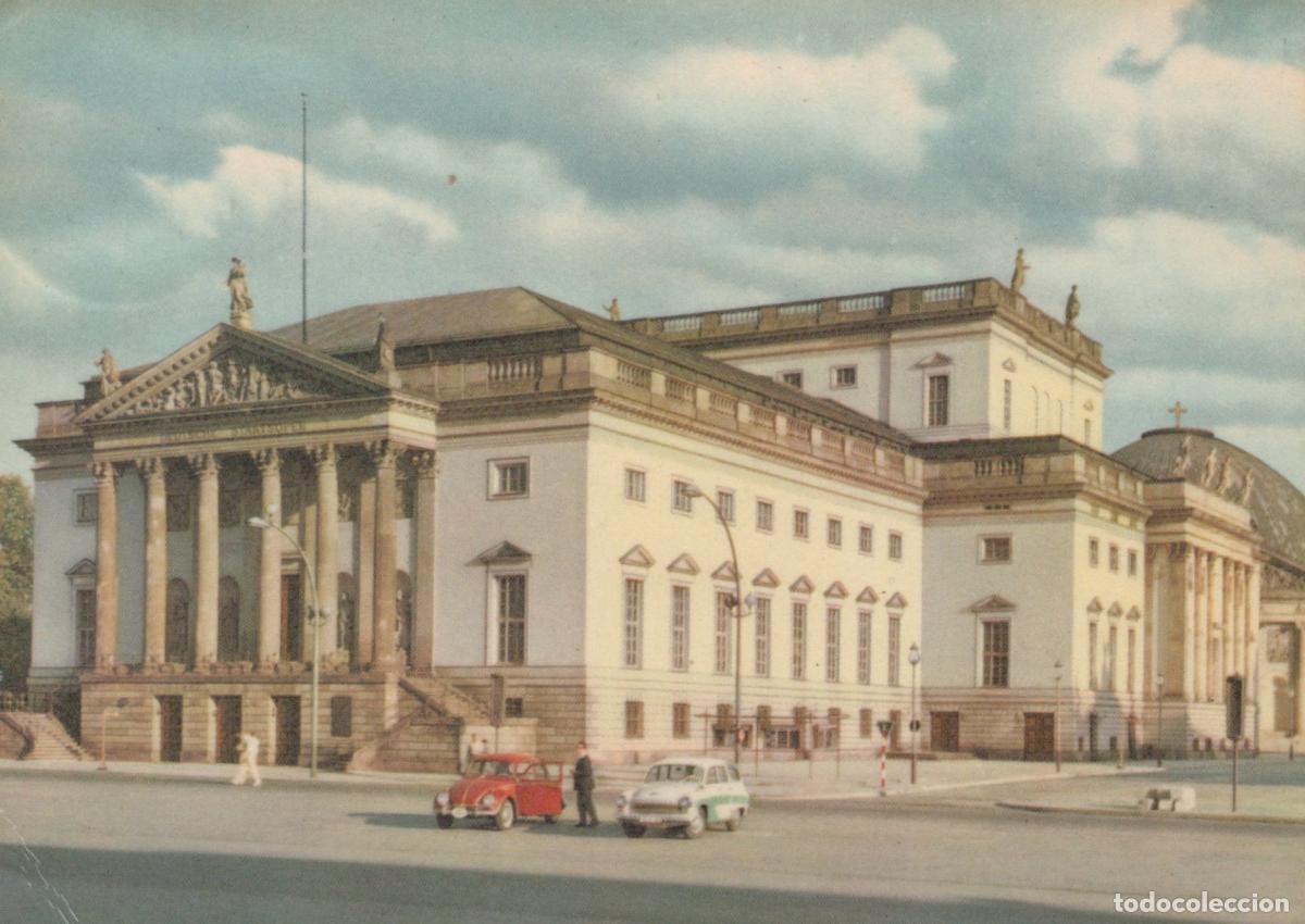Postais: Germany Berlin German State Opera House With Vintage Cars Ddr *YAY630