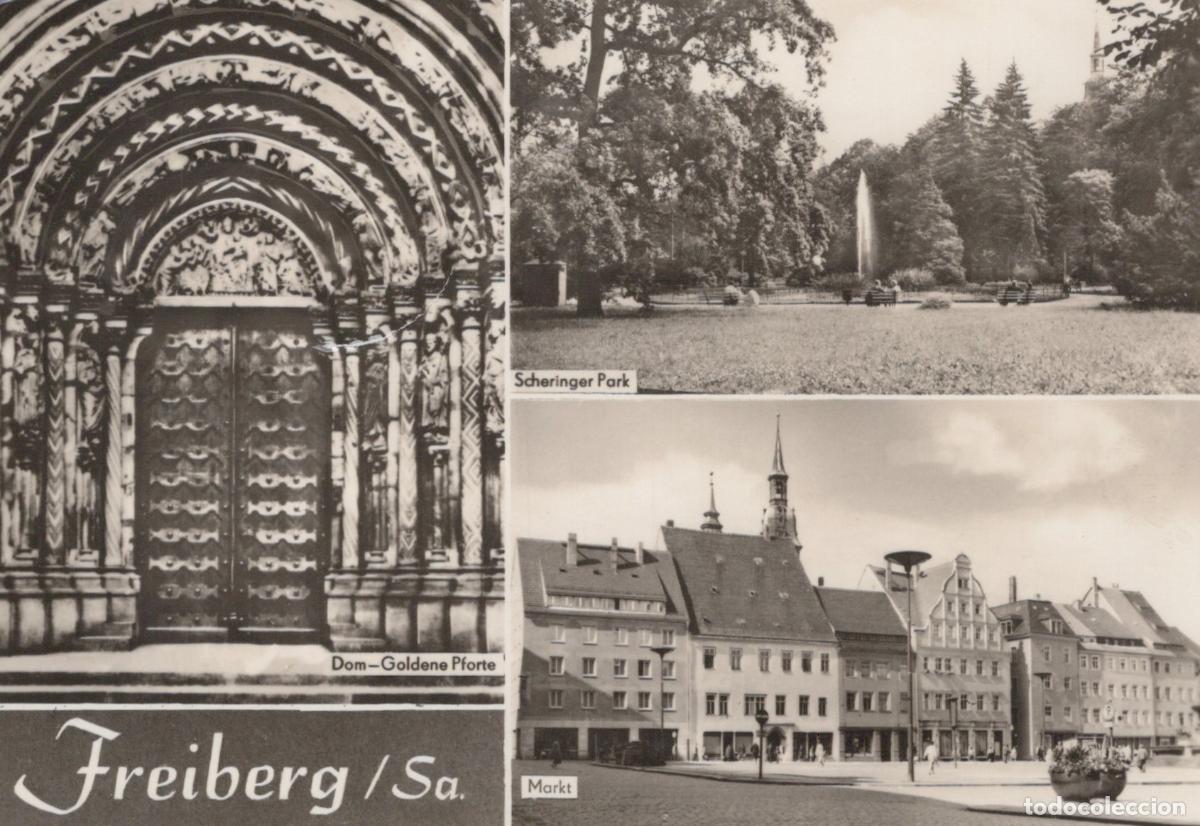 Cartes Postales: Germany Freiberg Sa Dom Golden Gate Scheringer Park Markt Square *YAY875