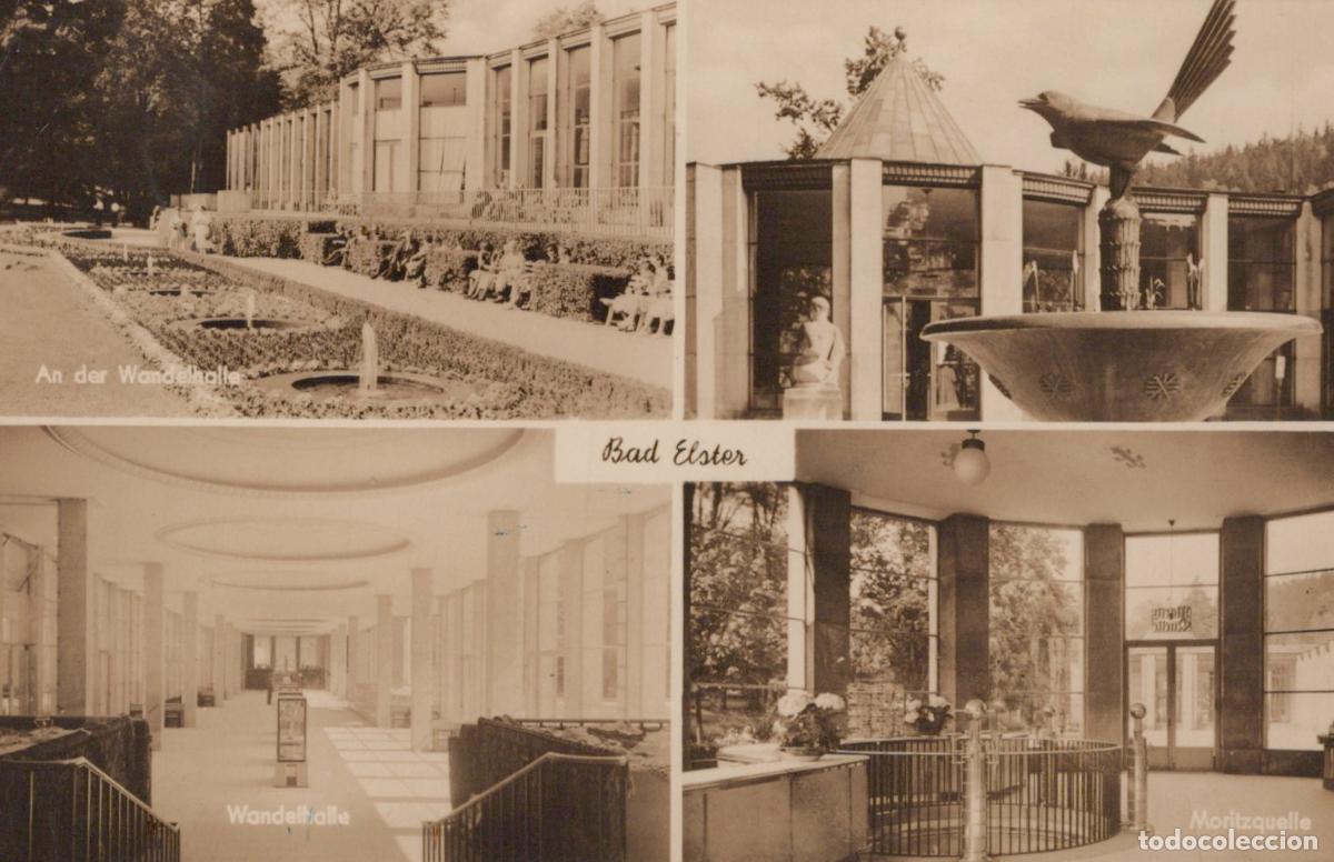Cartes Postales: Germany Bad Elster Wandelhalle Moritzquelle Spa Architecture Fountain *YAY883