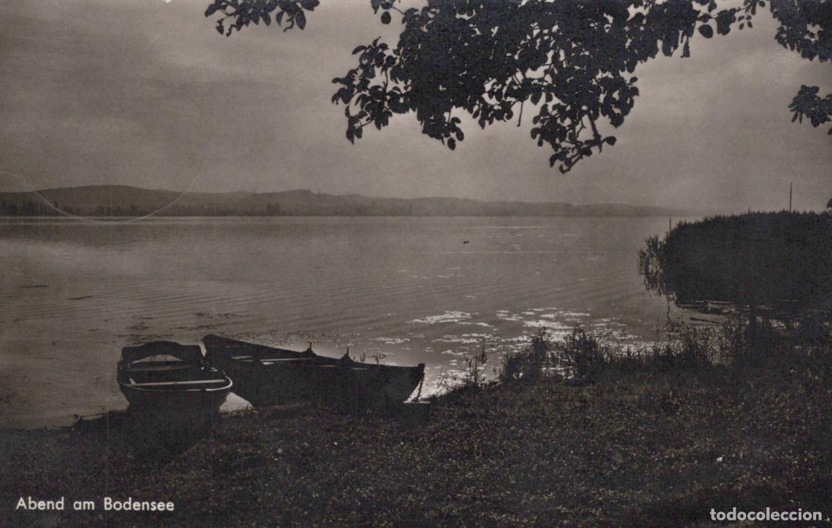 Cartes Postales: Germany Bodensee Lake Constance Evening View With Boats Real Photo *YAY787