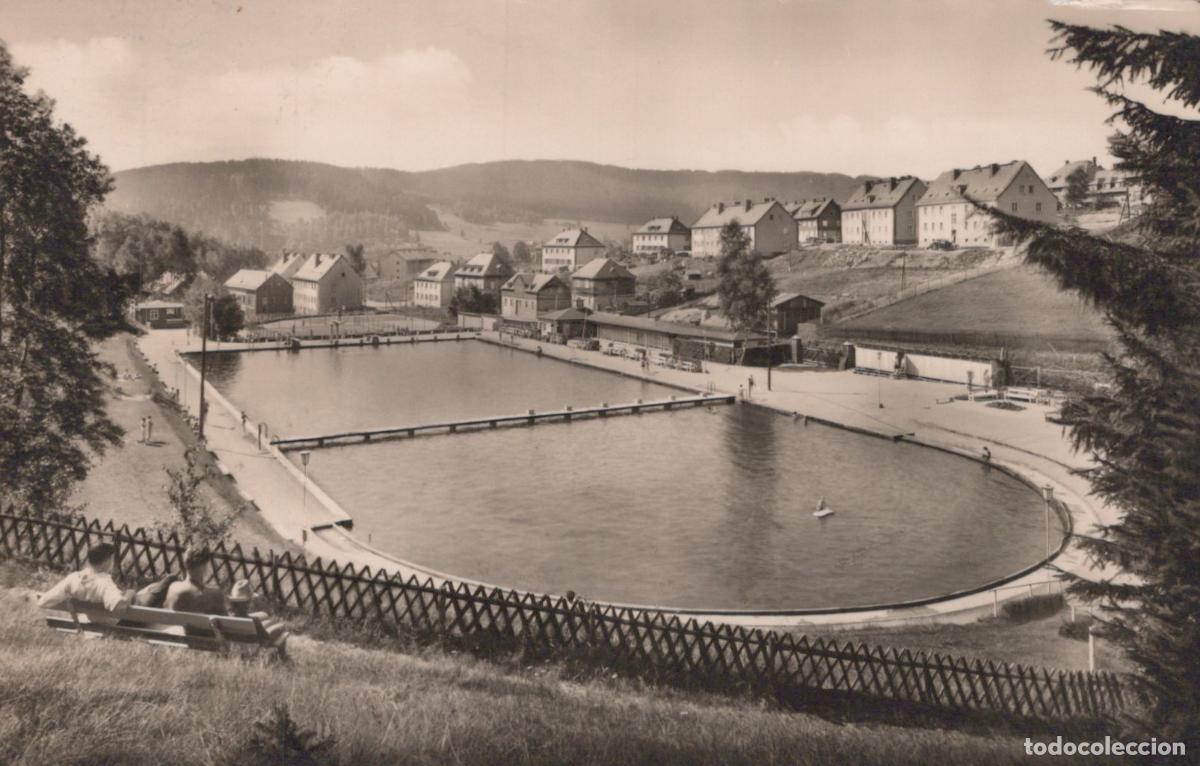 Cartes Postales: Germany Klingenthal Panoramic View of Stadtbad Outdoor Swimming Pool *YAY860