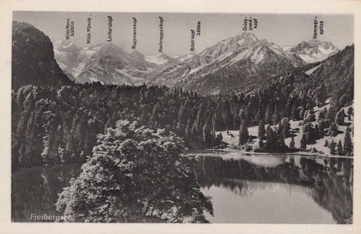 Postcards: Germany Freibergsee Lake With Alps Mountain Peaks *YAY791