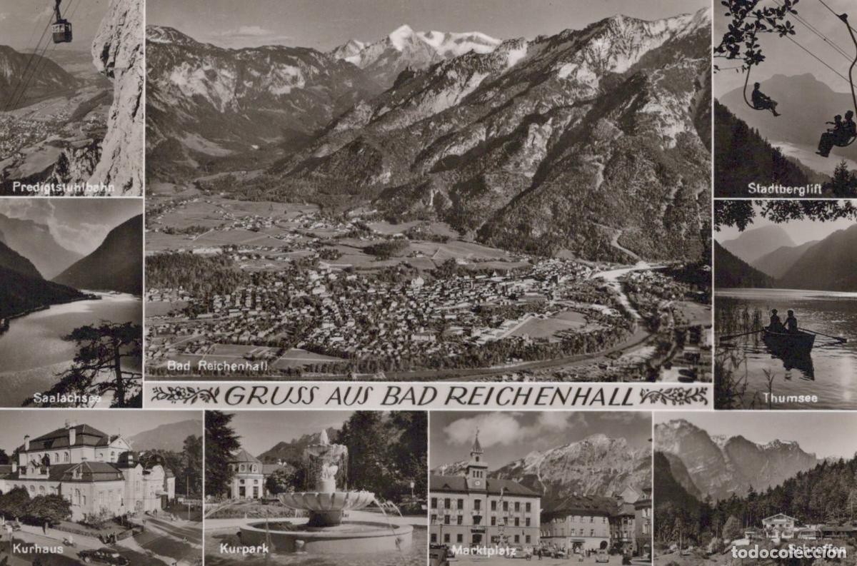 Postcards: Germany Bad Reichenhall Multi View Predigtstuhlbahn Saalachsee Kurhaus *YAY894