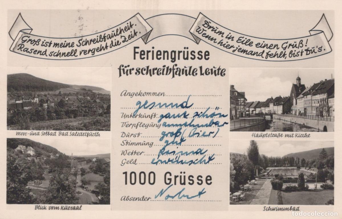 Postais: Germany Bad Salzelmen Main Street Spa and Swimming Pool Views *YAY906