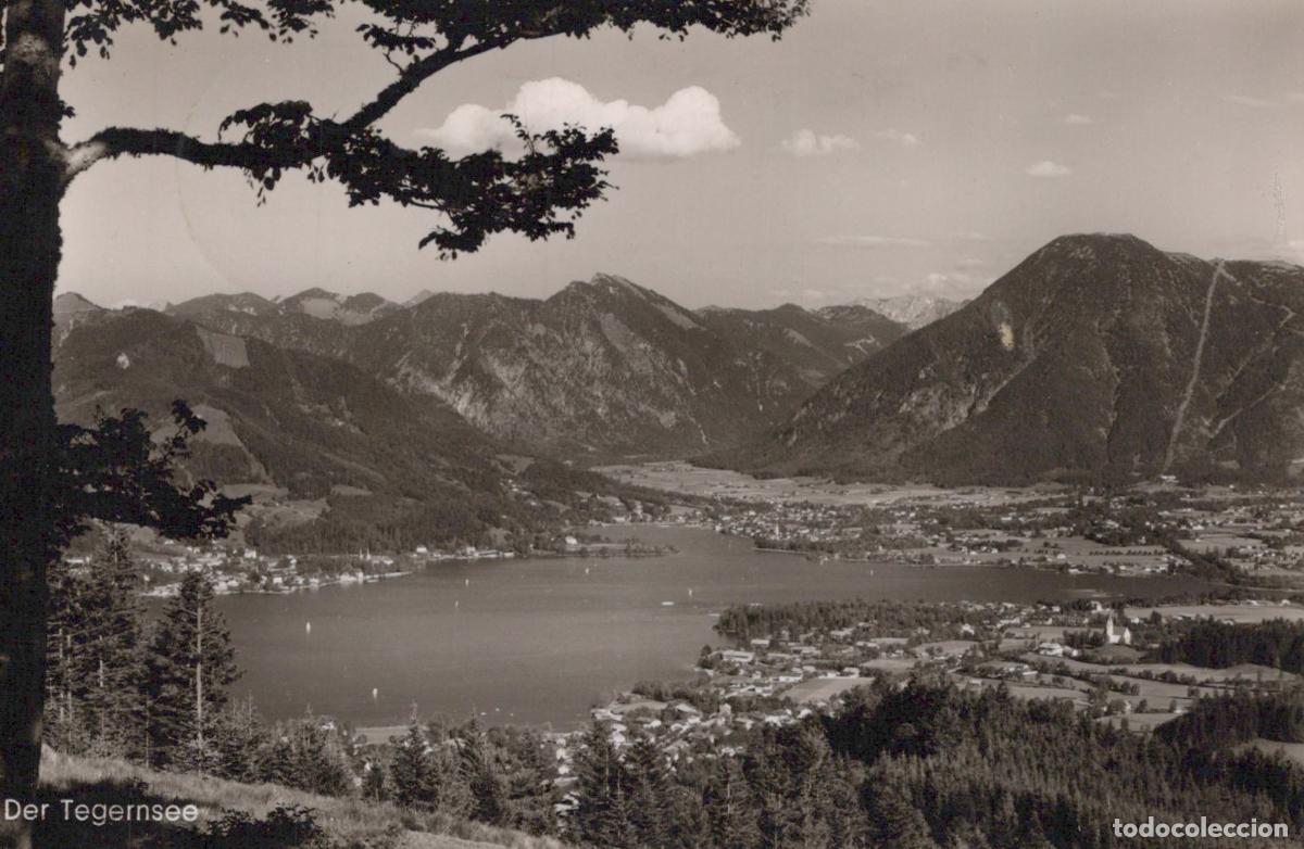 Postais: Germany Tegernsee Panoramic View of Lake and Surrounding Bavarian Alps *YAY918