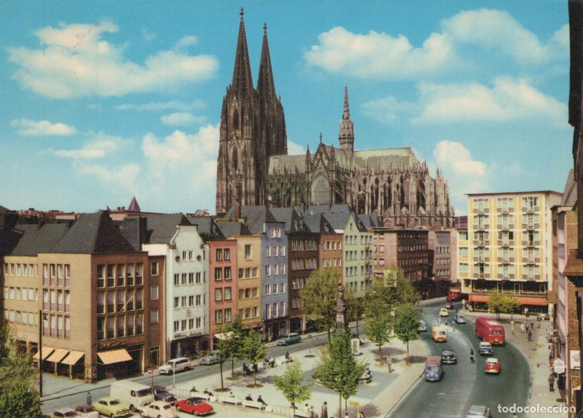 Postais: Germany Cologne Alter Markt and Dom Cathedral Cityscape With Traffic *YAY597