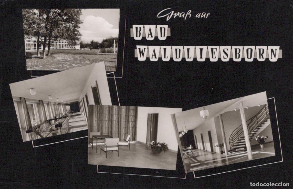 Postais: Germany Bad Waldliesborn Modern Architecture Interiors Spa Town 1950s *YAY801