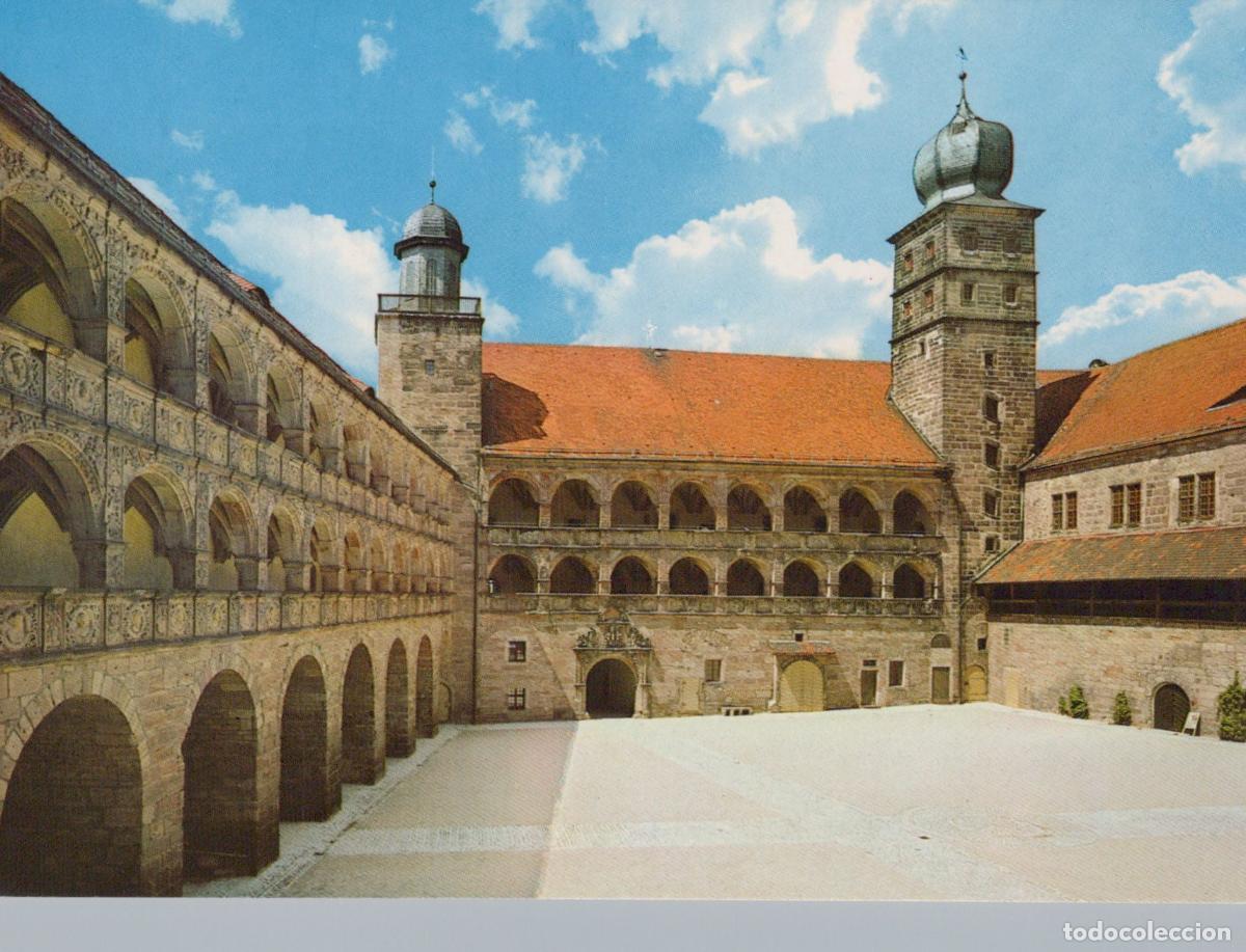 Postais: Germany Kulmbach Plassenburg Castle Courtyard Arches Towers Unposted *YAY678