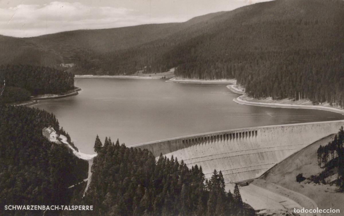Postales: Germany Forbach Schwarzenbach Dam Reservoir Landscape 1950s *YAY972