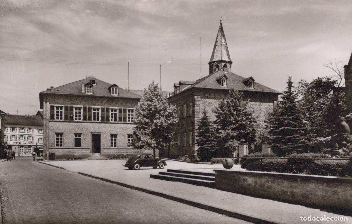 Postales: Germany Sobernheim A D Nahe Rathaus Town Hall Vintage Car Real Photo *YAY938
