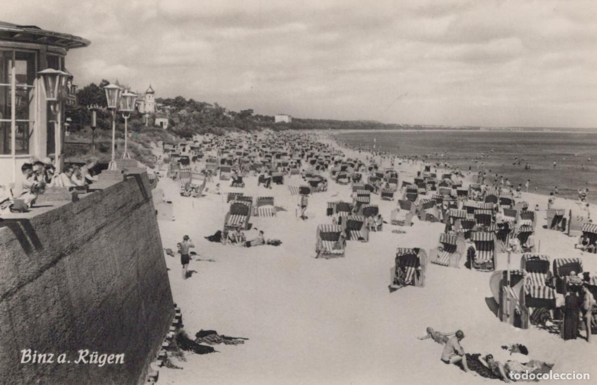 Postales: Germany Binz A R&uuml;gen Beach Scene With Many People Real Photo Unposted *YAY809