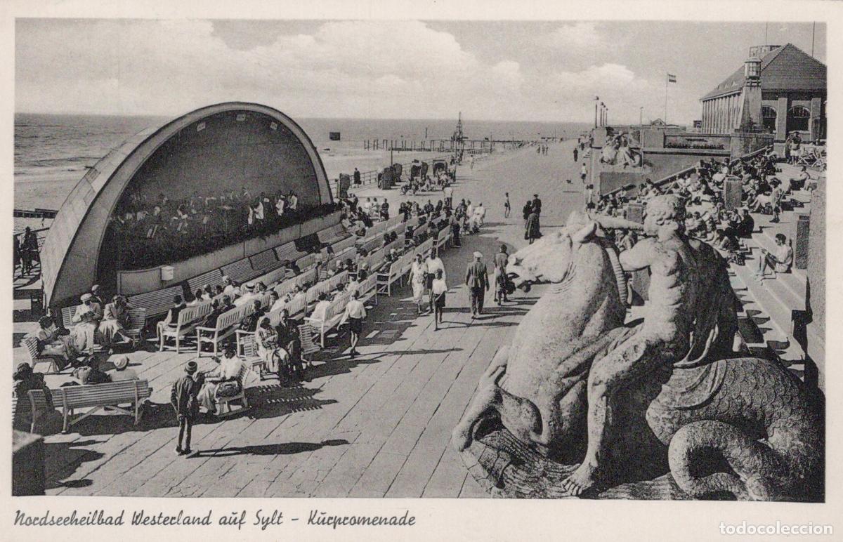 Postkarten: Germany Westerland Auf Sylt Open Air Stage Beach Promenade Sculpture *YAY819