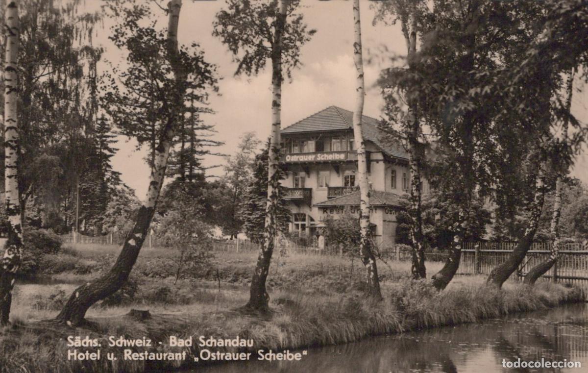 Postcards: Germany Bad Schandau Switzerland Hotel and Restaurant Ostrauer Scheibe *YAY954