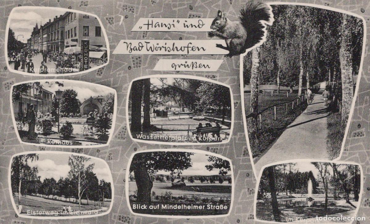 Cartoline: Germany Bad W&ouml;rishofen Multi View Promenade Kurhaus Kurpark Mindelheimer *YAY825
