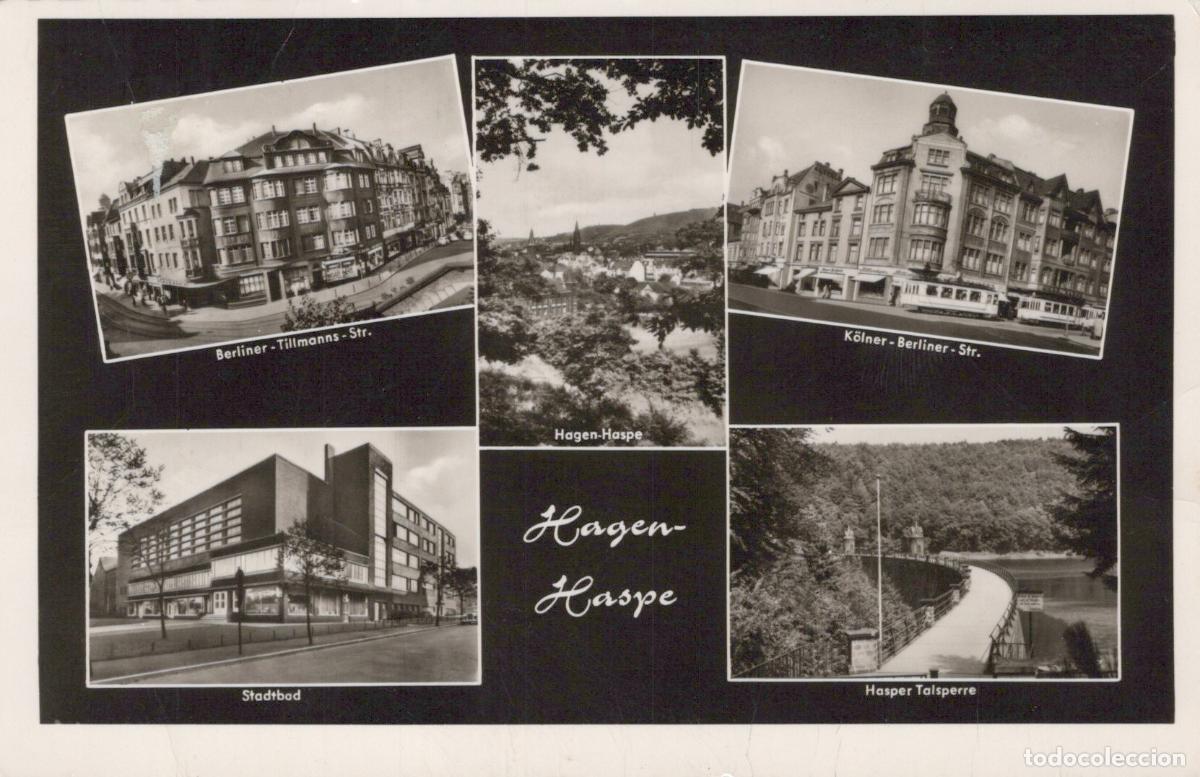 Cartes Postales: Germany Hagen Haspe Multi View Berliner Tillmanns Str K&ouml;lner Real Photo *YAY827