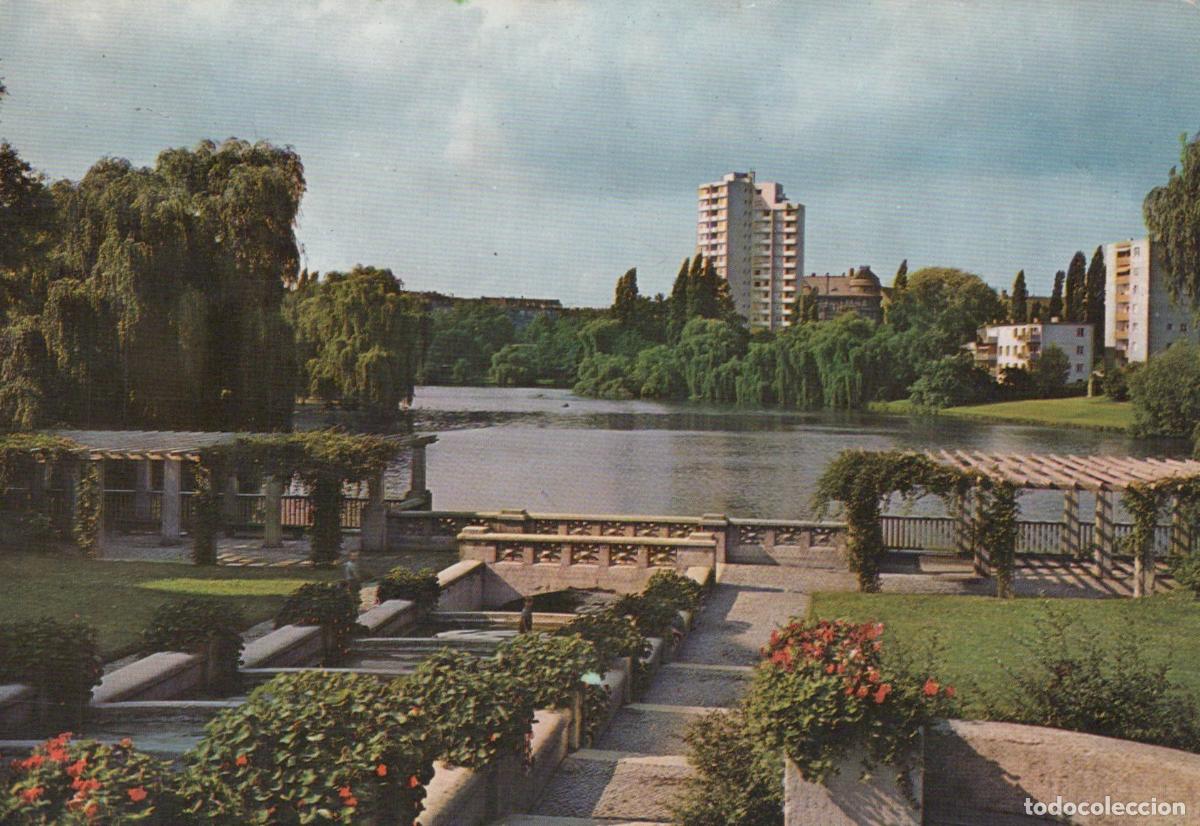 Cartes Postales: Germany Berlin Tiergarten Park Lake Lietzensee With Modern Buildings *YAY625