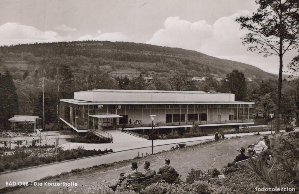Cartes Postales: Germany Bad Orb Concert Hall Modern Architecture 1960s *YAY834