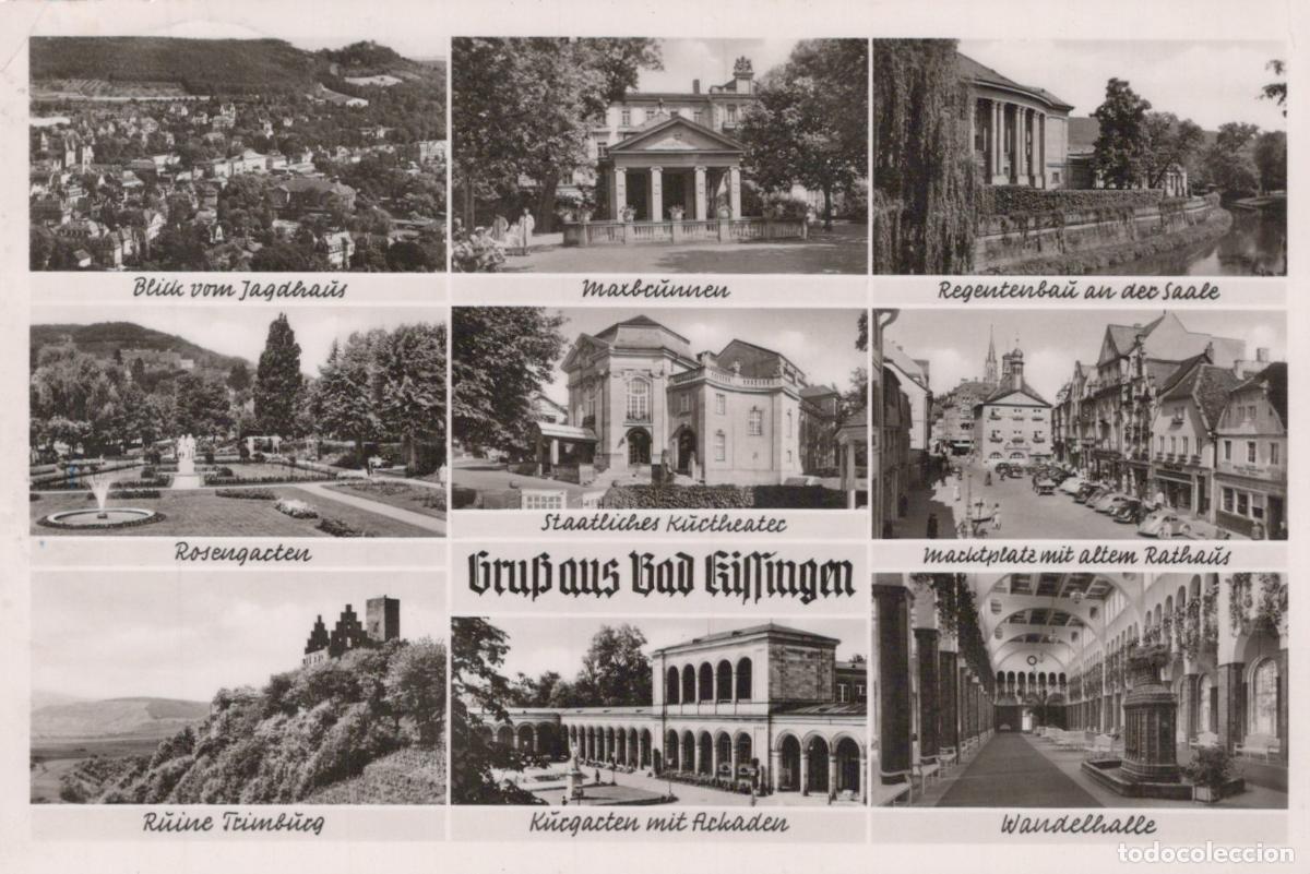 Cartes Postales: Germany Bad Kissingen Multi View Jagdhaus Maxbrunnen Rosengarten Ruine *YAY724