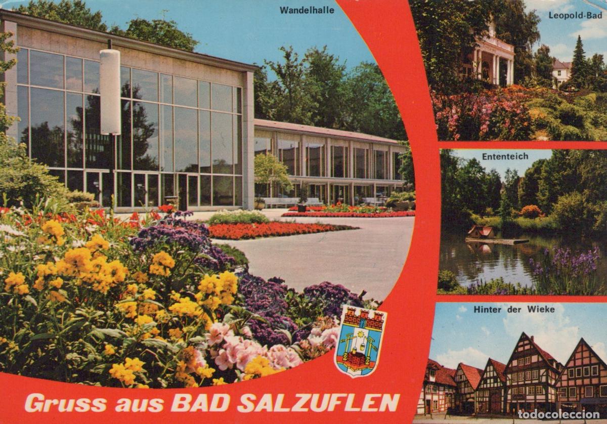 Cartes Postales: Germany Bad Salzuflen Wandelhalle Leopold Bad Enteich Hinter der Wieke *YAY633