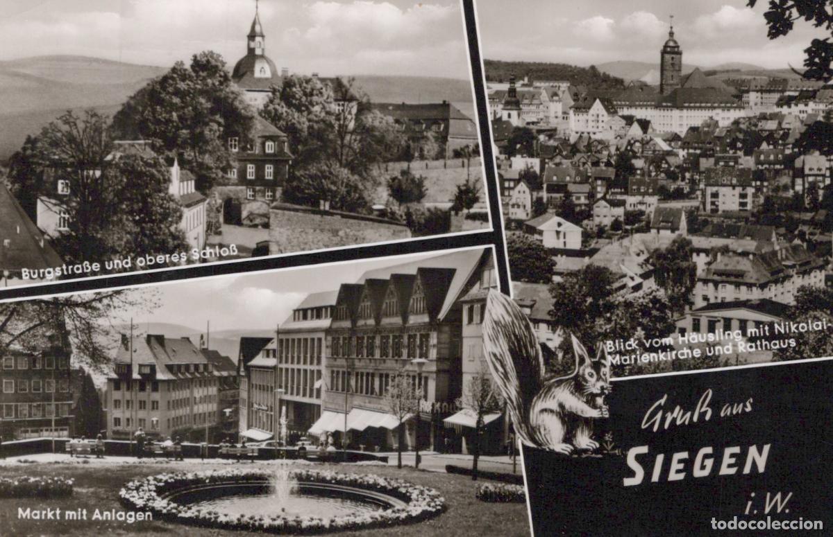 Cartoline: Germany Siegen Multi View Burgstrasse Oberes Schloss Hausling *YAY920