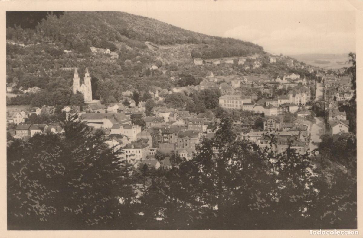 Cartoline: Germany Sonneberg Panoramic View of Town and Hillside 1950s *YAY849
