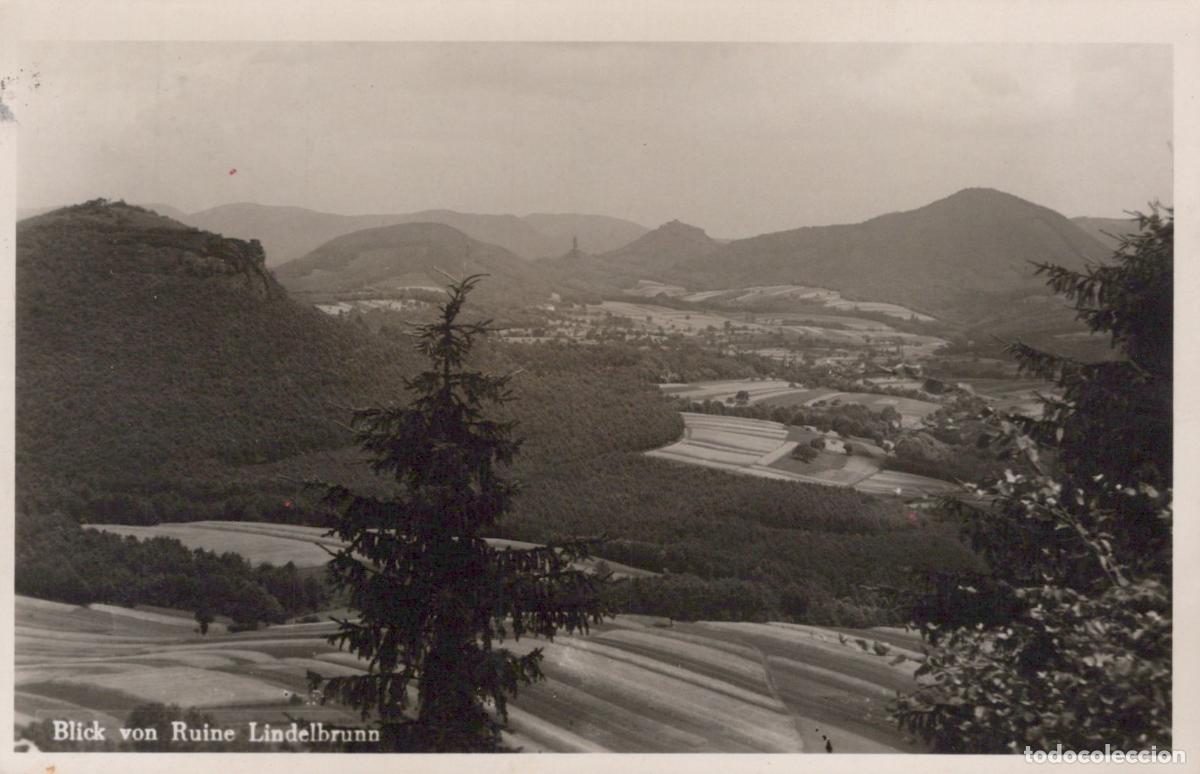 Cartoline: Germany Anweiler Lindelbrunn Castle Ruin View Forest Landscape *YAY853