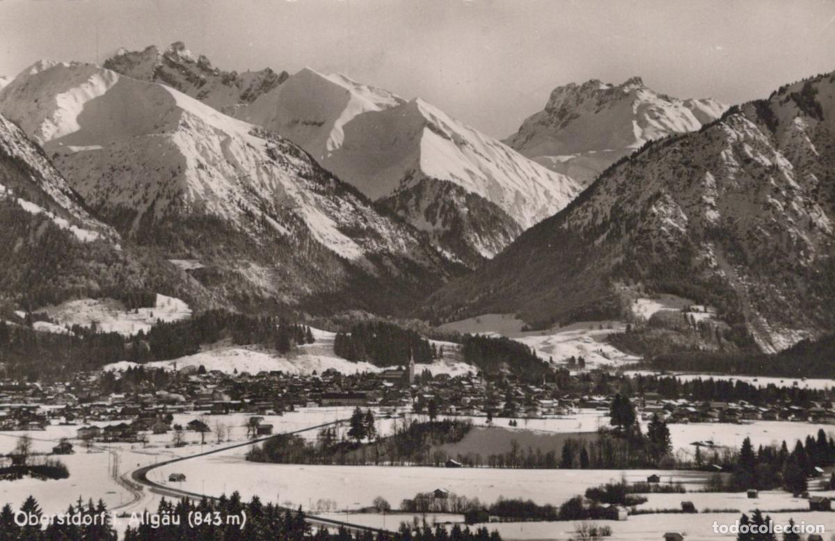 Cartoline: Germany Oberstdorf Allg&auml;u Winter Landscape With Snow Capped Mountains *YAY855
