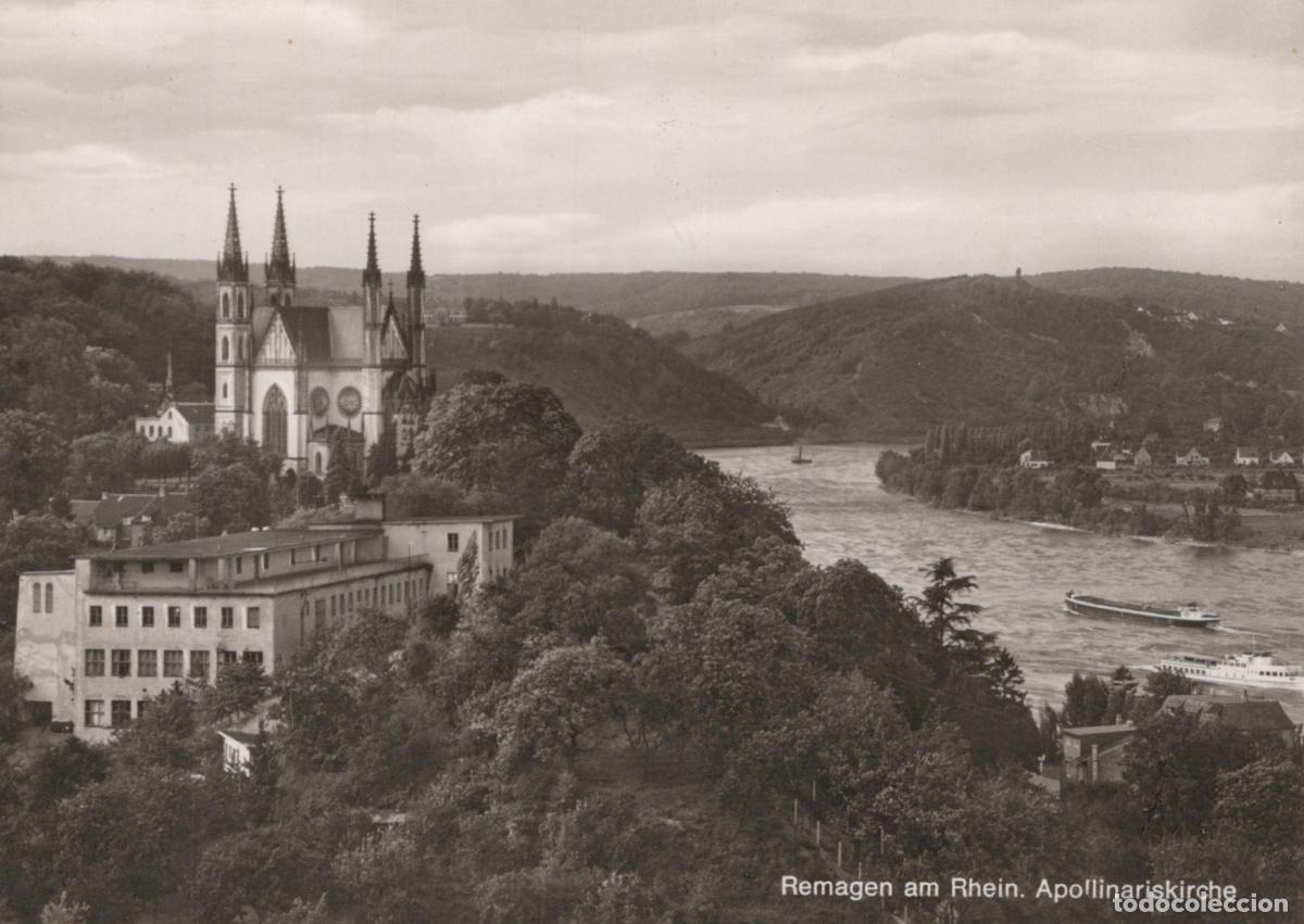 Postais: Germany Remagen Am Rhein Apollinariskirche River Rhine 1950s Unposted *YAY986