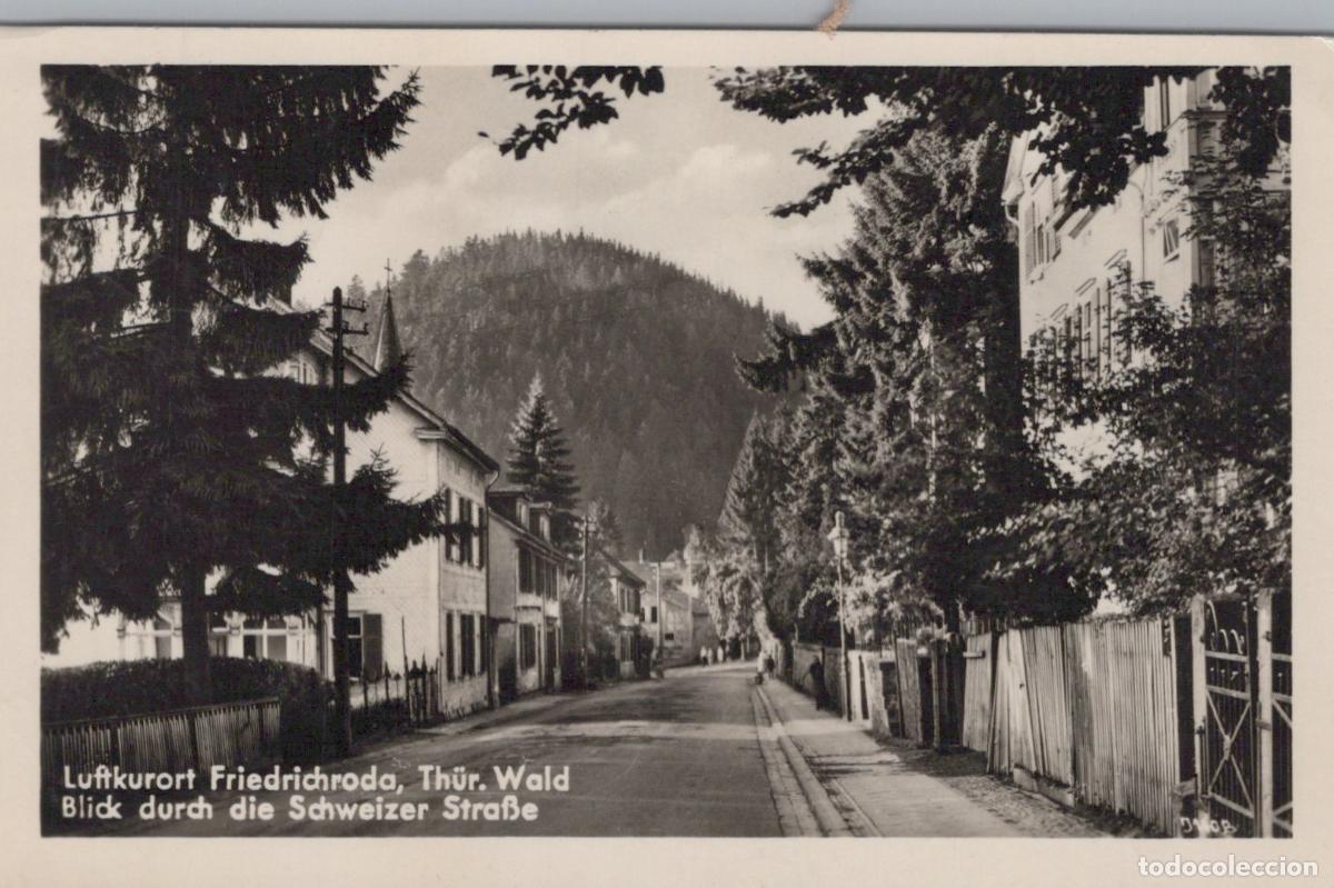 Postais: Germany Friedrichroda Thuringian Forest View Through Schweizer Strasse *YAY872